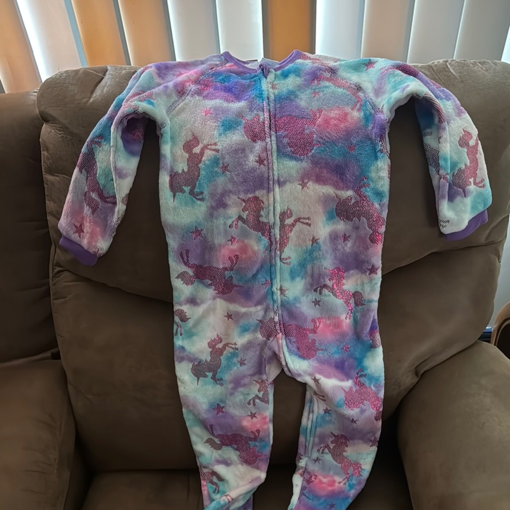 Place Purple and Pink Footies One Piece
